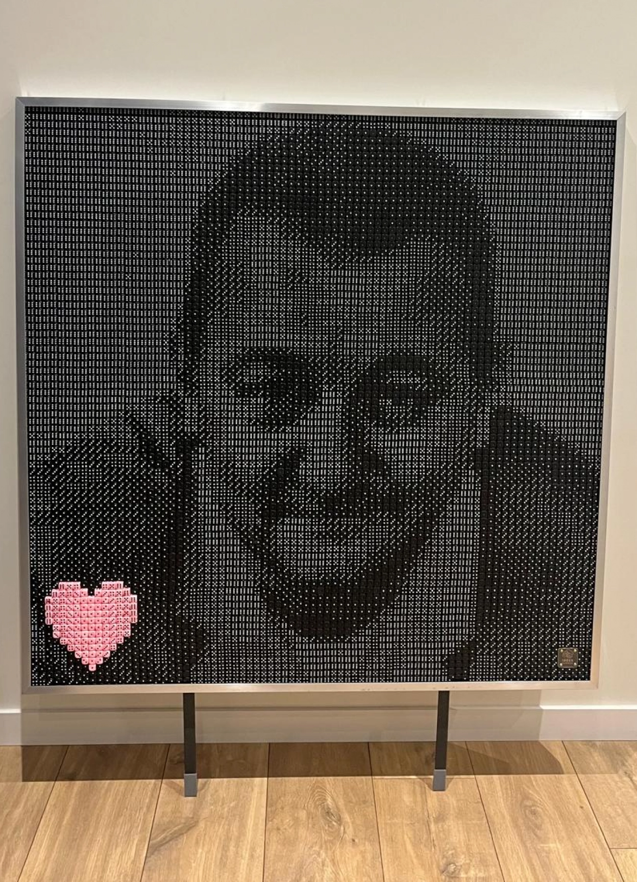 Tableau avec des dés de Coluche