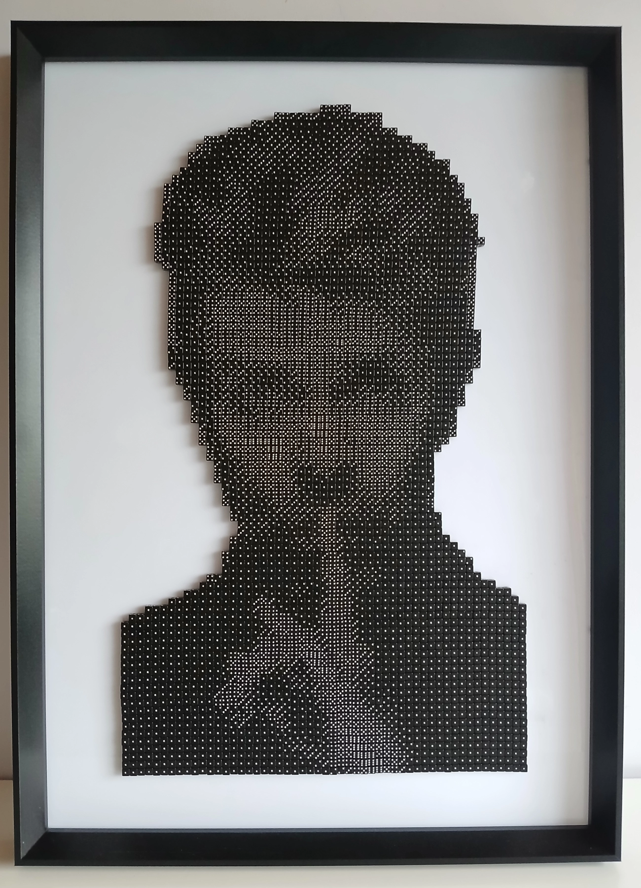 Tableau avec des dés de David bowie