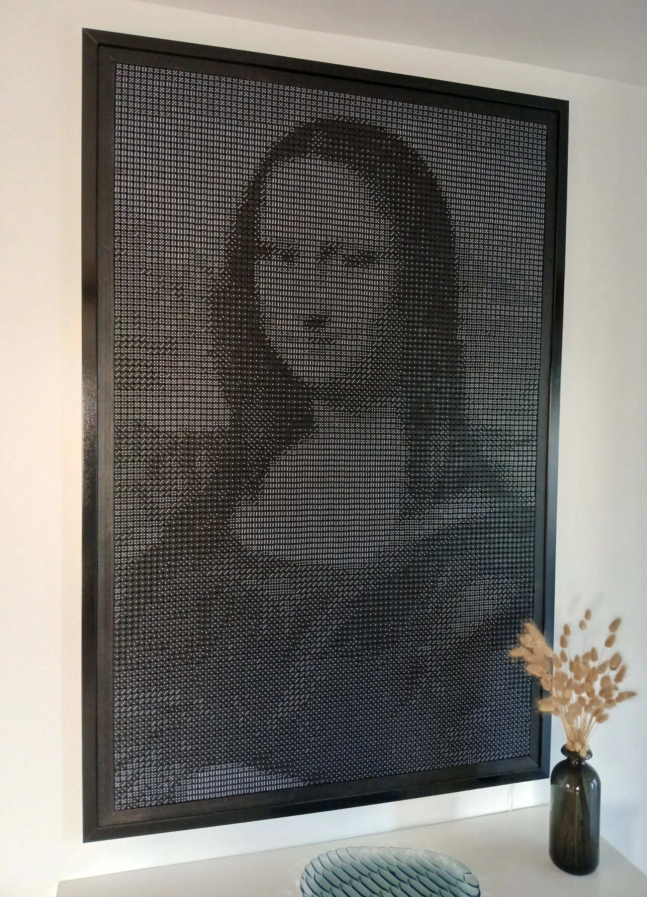 Tableau avec des dés de Mona lisa